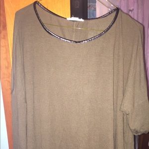 Army green long sleeve shirt